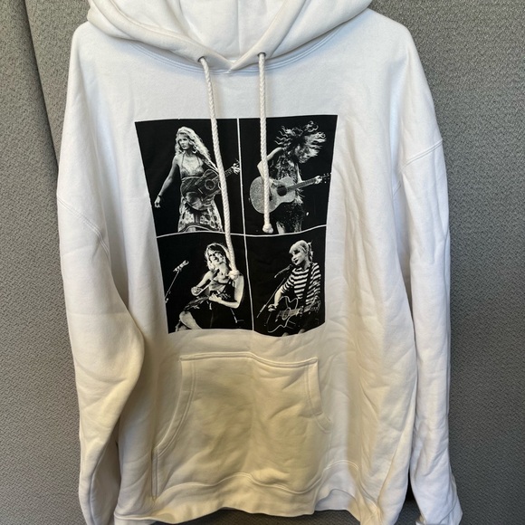 Taylor Swift Eras tour 2023 white hoodie XXL - Picture 1 of 13